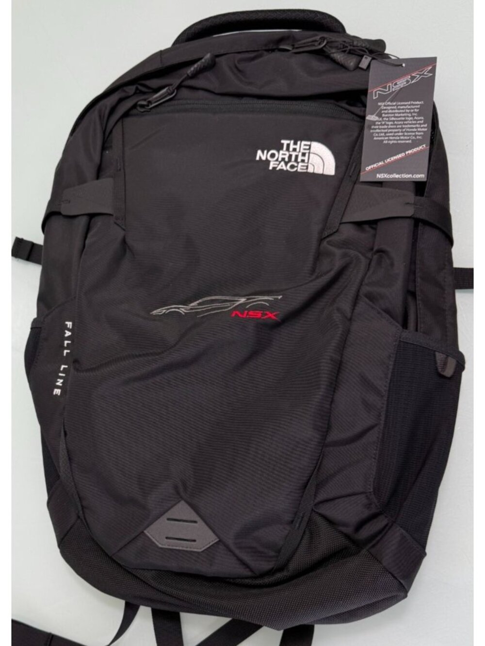 The North Face Fall Line Backpack Acura NSX Black Laptop School Travel 28L